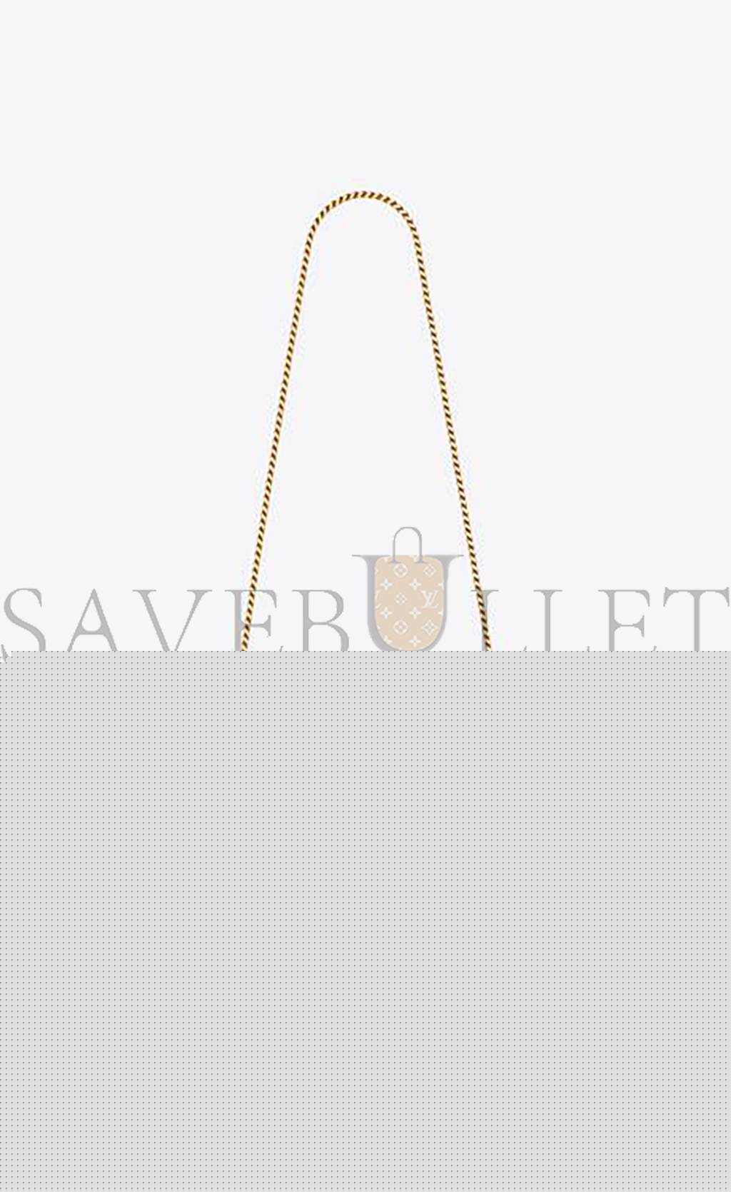 YSL CASSANDRE MATELASSÉ CHAIN WALLET IN GRAIN DE POUDRE EMBOSSED LEATHER 377828BOW016008 (22.5*14*4cm)