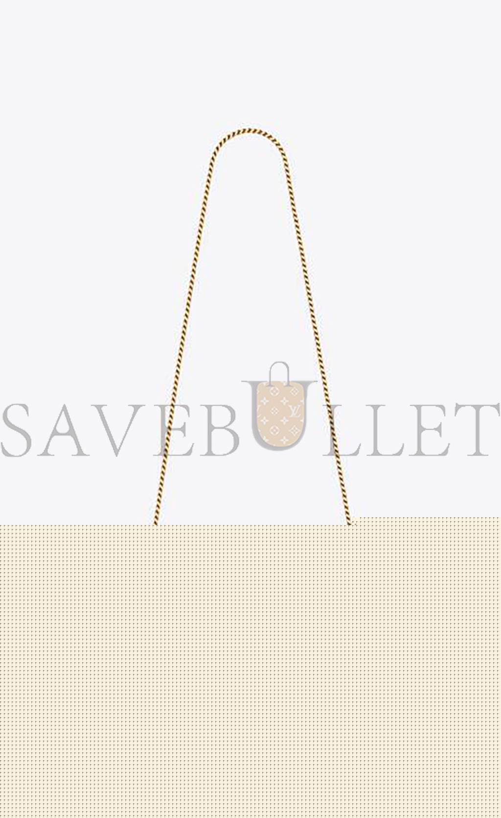 YSL CASSANDRE MATELASSÉ CHAIN WALLET IN GRAIN DE POUDRE EMBOSSED LEATHER 377828BOW016475 (22.5*14*4cm)