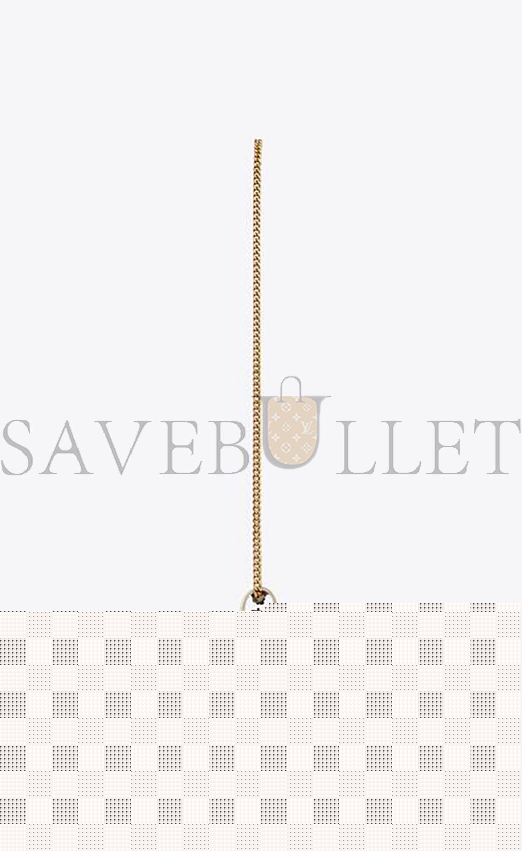 YSL CASSANDRE MATELASSÉ CHAIN WALLET IN GRAIN DE POUDRE EMBOSSED LEATHER 377828BOW019207 (22.5*14*4cm)