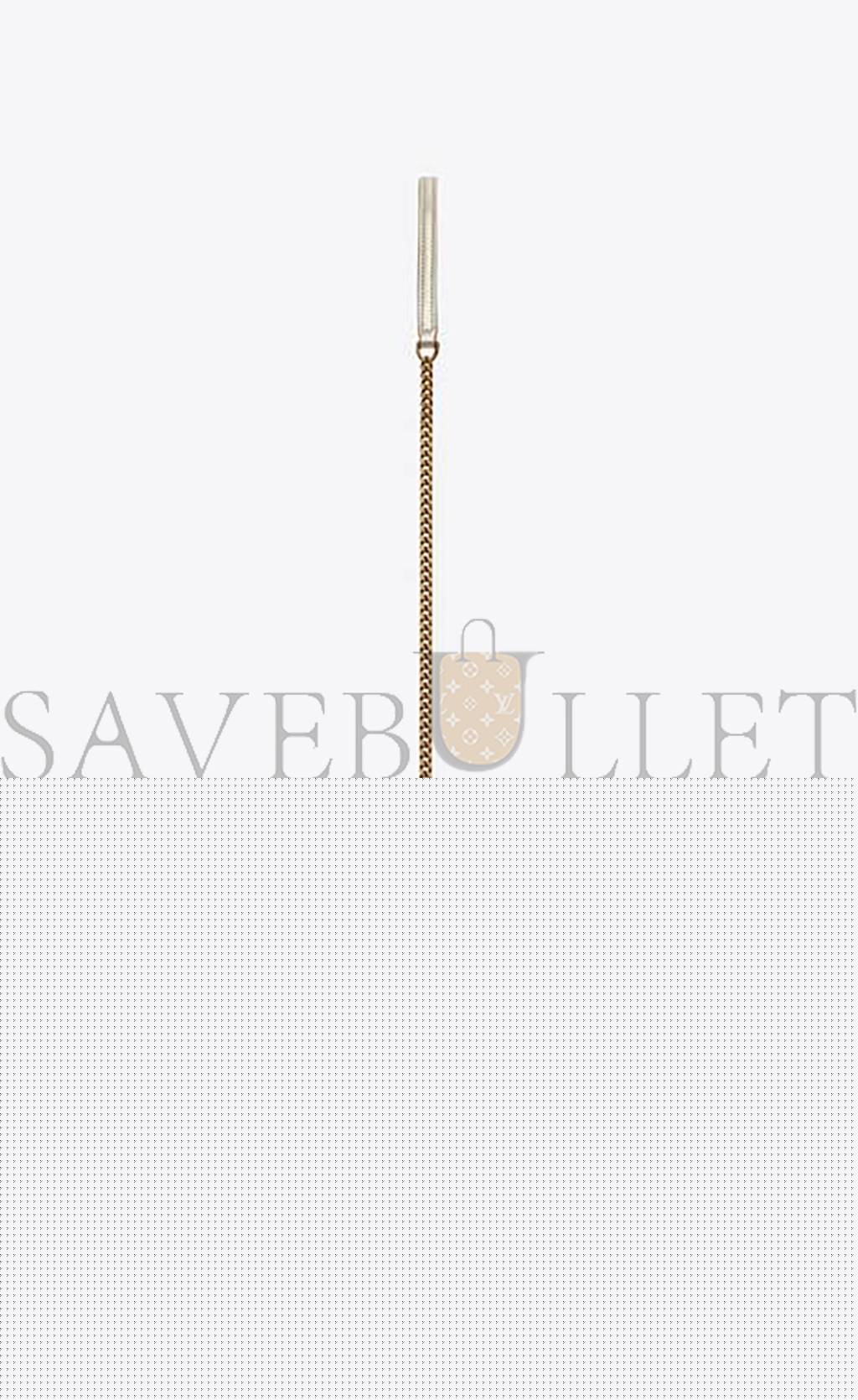 YSL CASSANDRE ENVELOPE CHAIN WALLET IN METALLIZED LEATHER 402031AAAGI7100 (19*12.5*3.5cm)