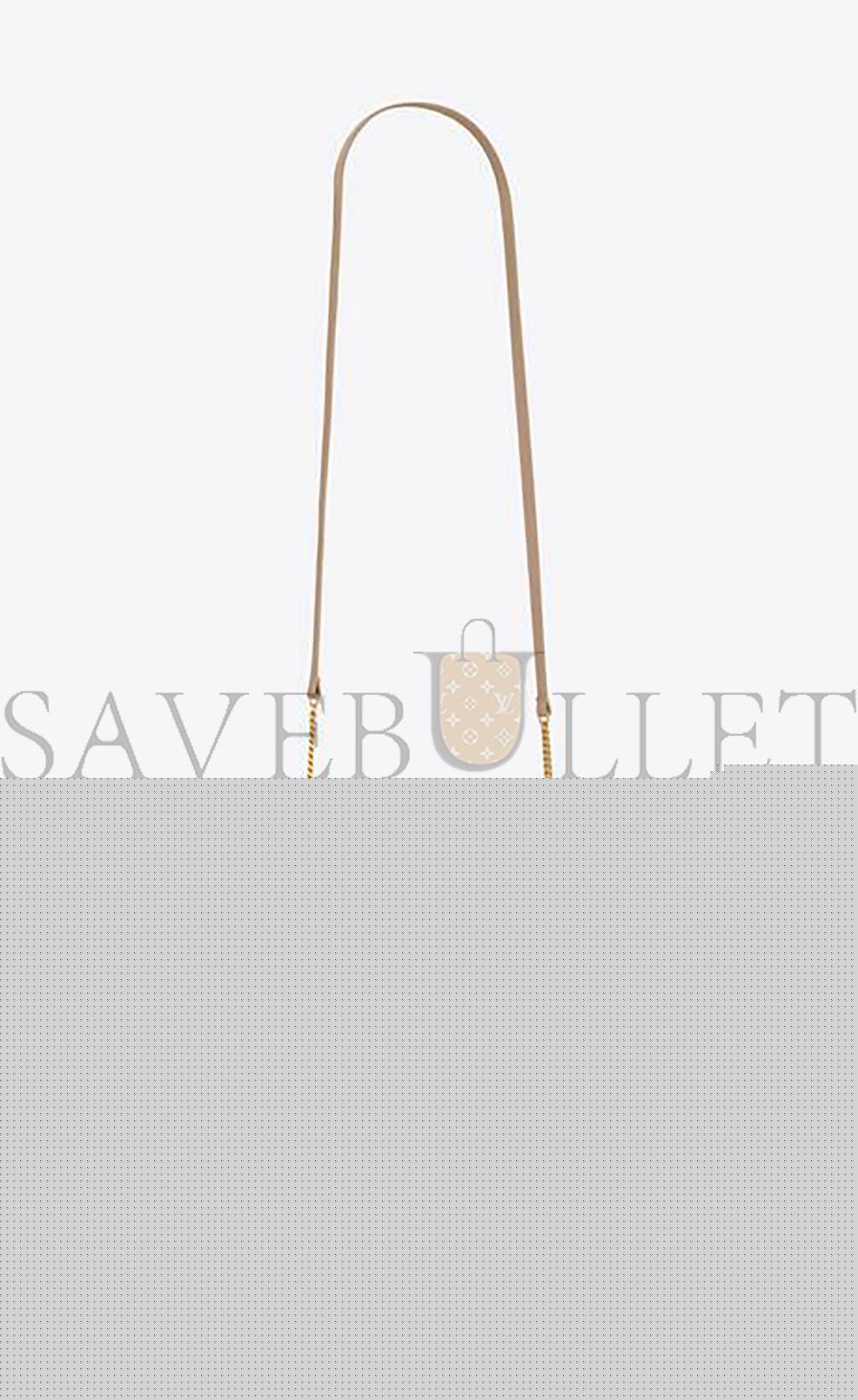 YSL CASSANDRE PHONE HOLDER WITH STRAP IN SMOOTH LEATHER 6350950U40J2721 (18*11*2.5cm)