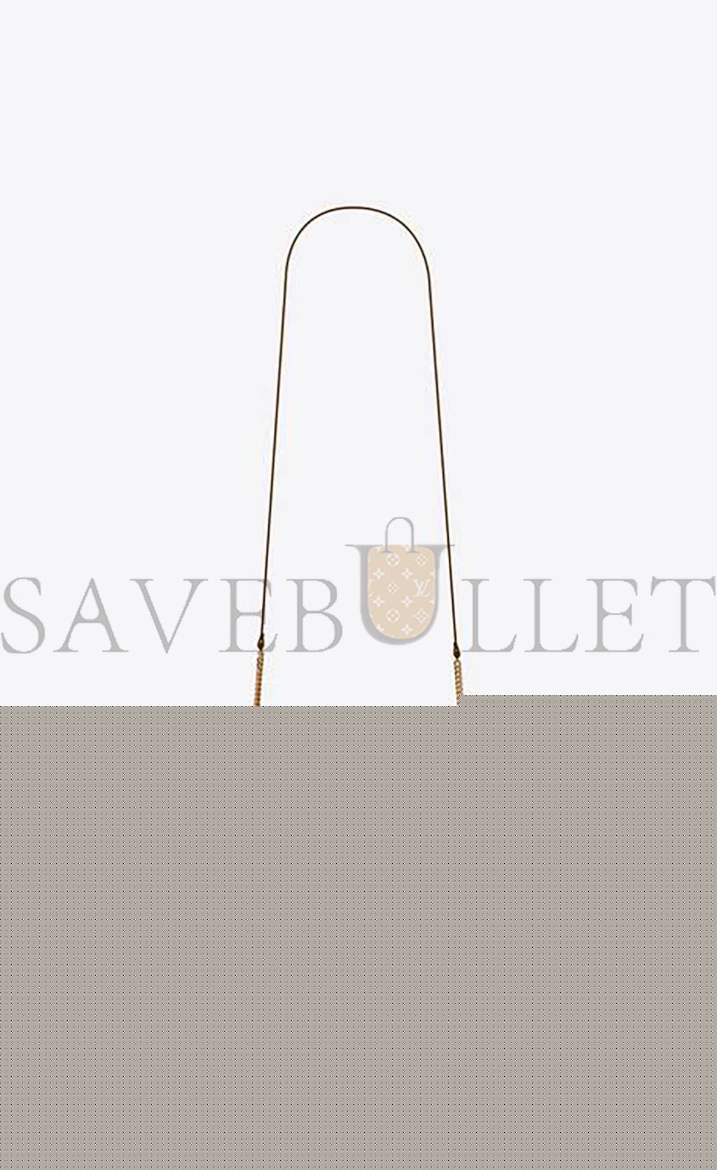 YSL CASSANDRE PHONE HOLDER WITH STRAP IN SMOOTH LEATHER 6350950U40J3234 (18*11*2.5cm)
