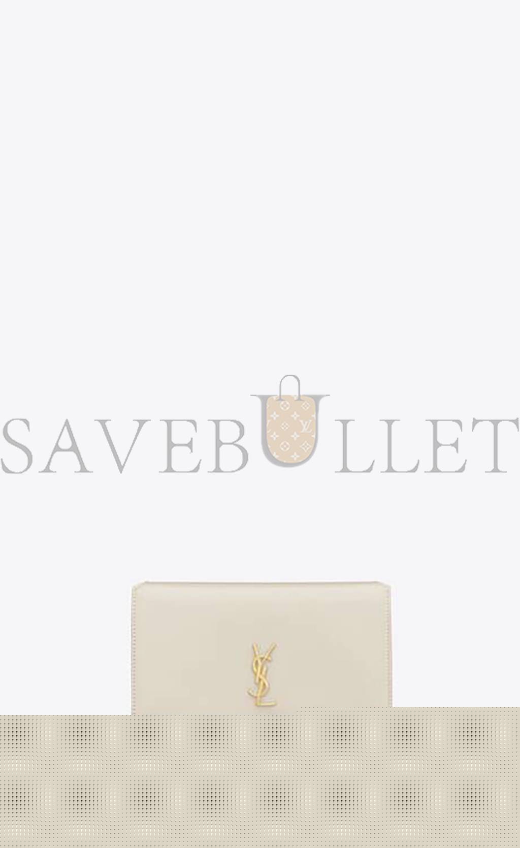 YSL CASSANDRE PHONE HOLDER WITH STRAP IN SMOOTH LEATHER 6350950U40J9207 (18*11*2.5cm)