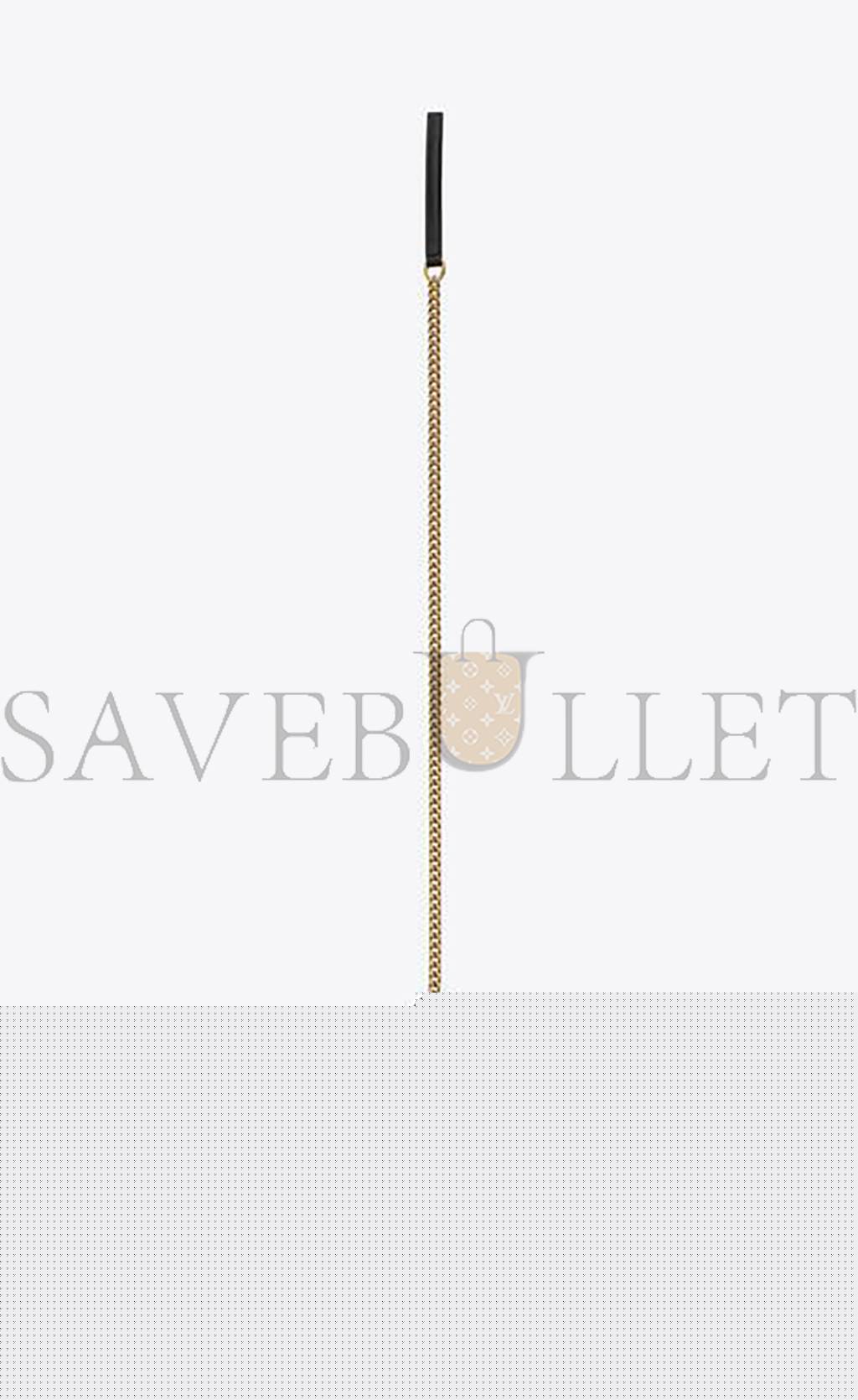 YSL CASSANDRE ENVELOPE CHAIN WALLET IN SMOOTH LEATHER 743050AAB4K1025 (19*12.5*3.5cm)