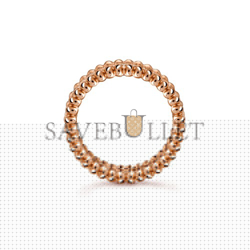 VAN CLEEF ARPELS PERLÉE DIAMONDS RING, 1 ROW - ROSE GOLD, DIAMOND  VCARP4E300