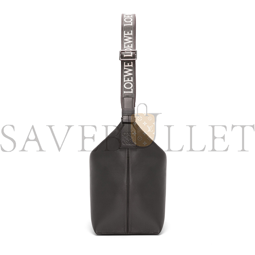loewe cubi crossbody bag in S*pple smooth calfskin and jacquard (44*30*18cm)