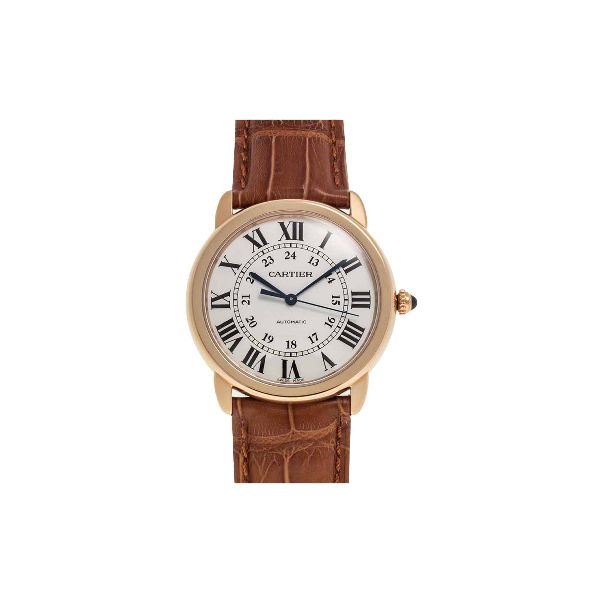 CARTIER RONDE SOLO ROSE GOLD WOMEN''S WATCH W2RN0008
