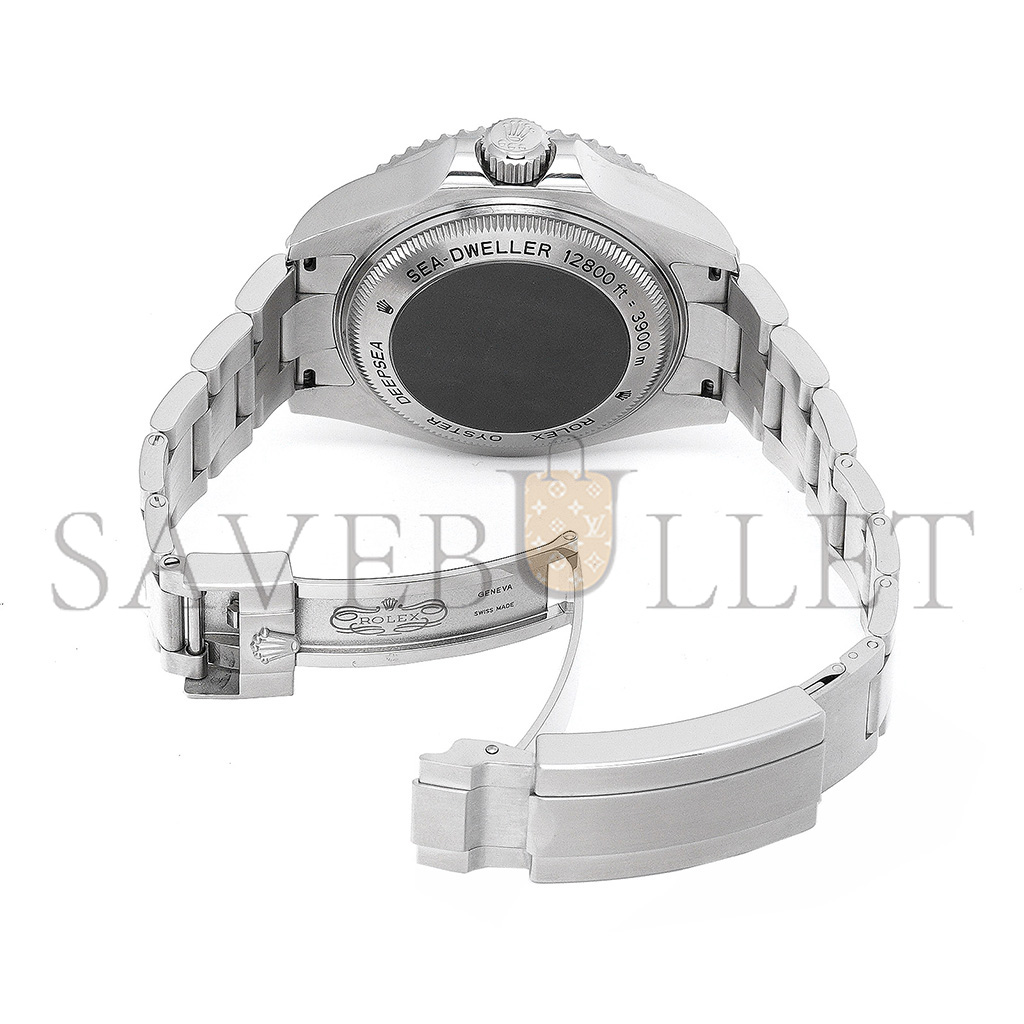 rolex sea-dweller 44 stainless steel black F**e watch 116660-0001