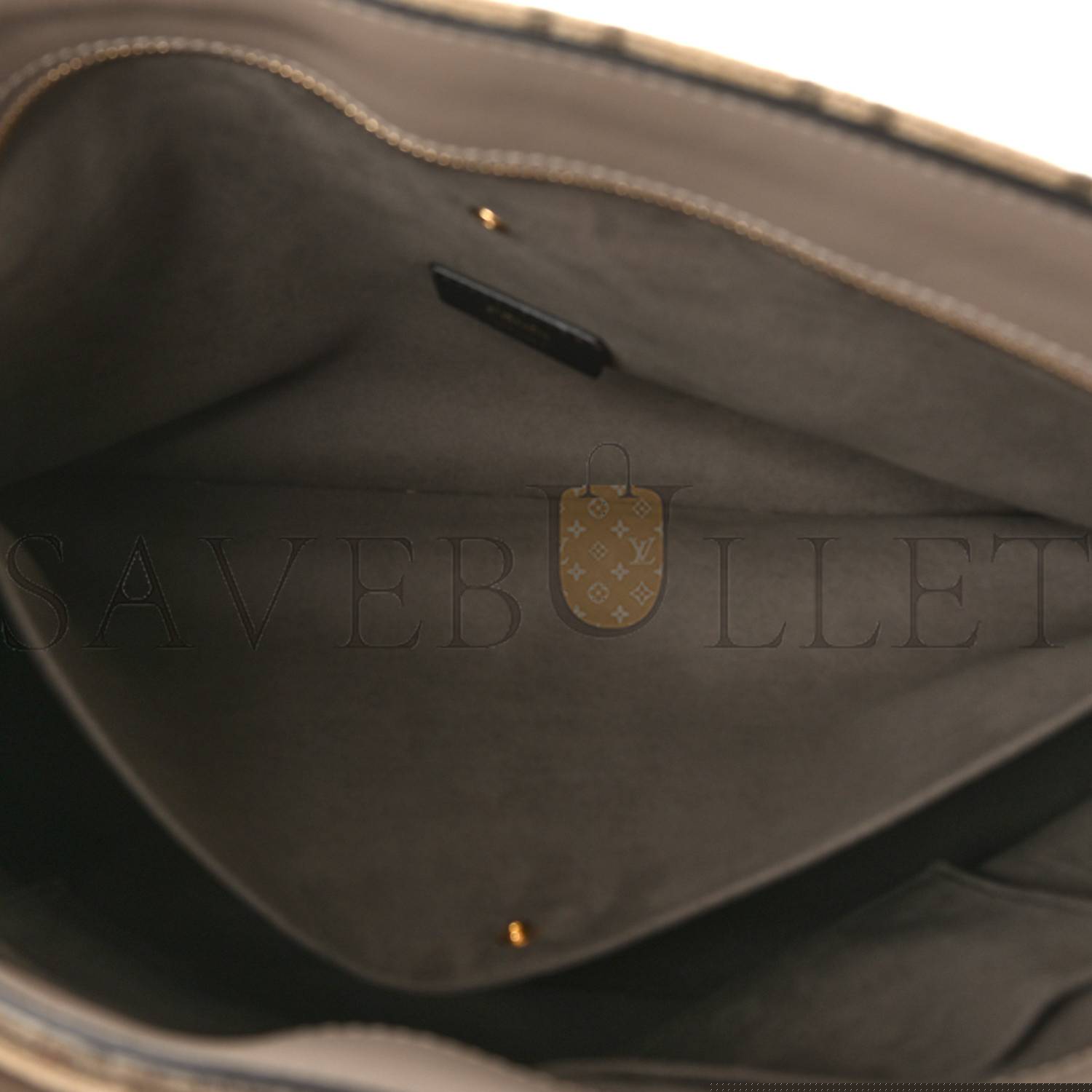 F**di chenille vitello seta plexiglass ff F**di o&#x27;lock zipper tortora nuvola (34*23*13cm)