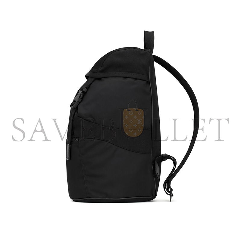 ysl saint laurent backpack in econyl® and vegetable-tanned leather 756285F**eo1000 (45*44*24cm)