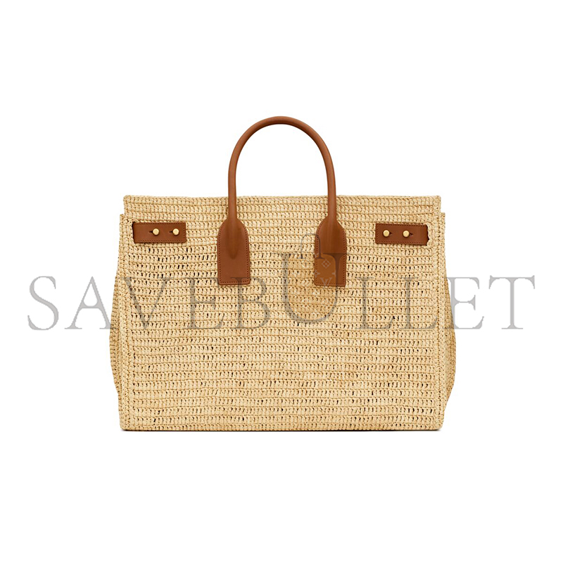 ysl sac de jour S*pple in raffia and leather-medium 751499gaabn2080 (41*28*13cm)