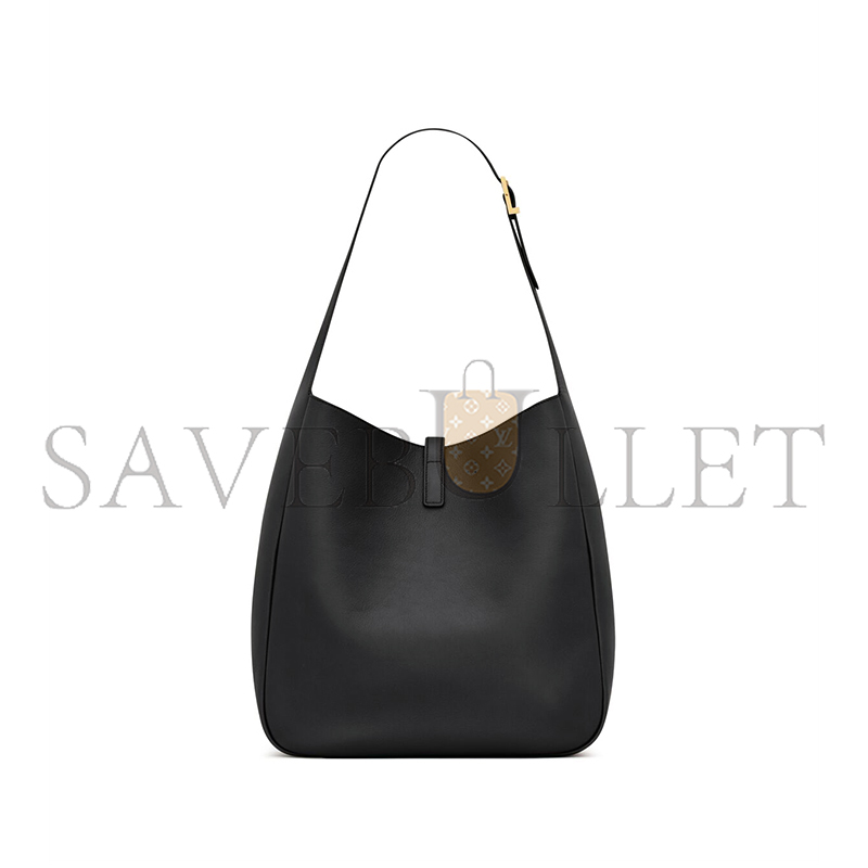 ysl le 5 À 7 S*pple large in grained leather 753837aaauq1000 (30*31*13cm)