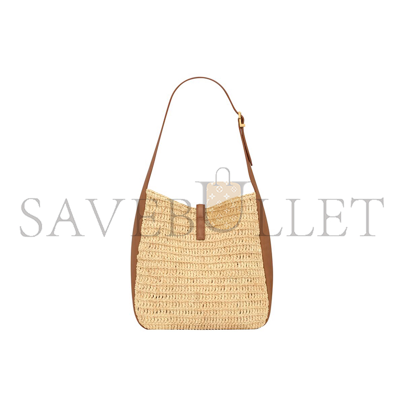 ysl le 5 À 7 S*pple small in raffia and leather 823812gaaez2791 (22*22*9cm)