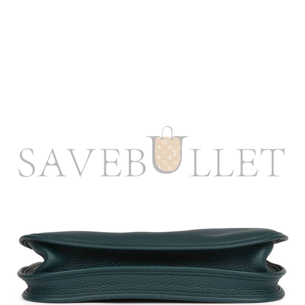 H**mes evelyne iii pm vert cypress clemence gold hardware  (29*30*7cm)