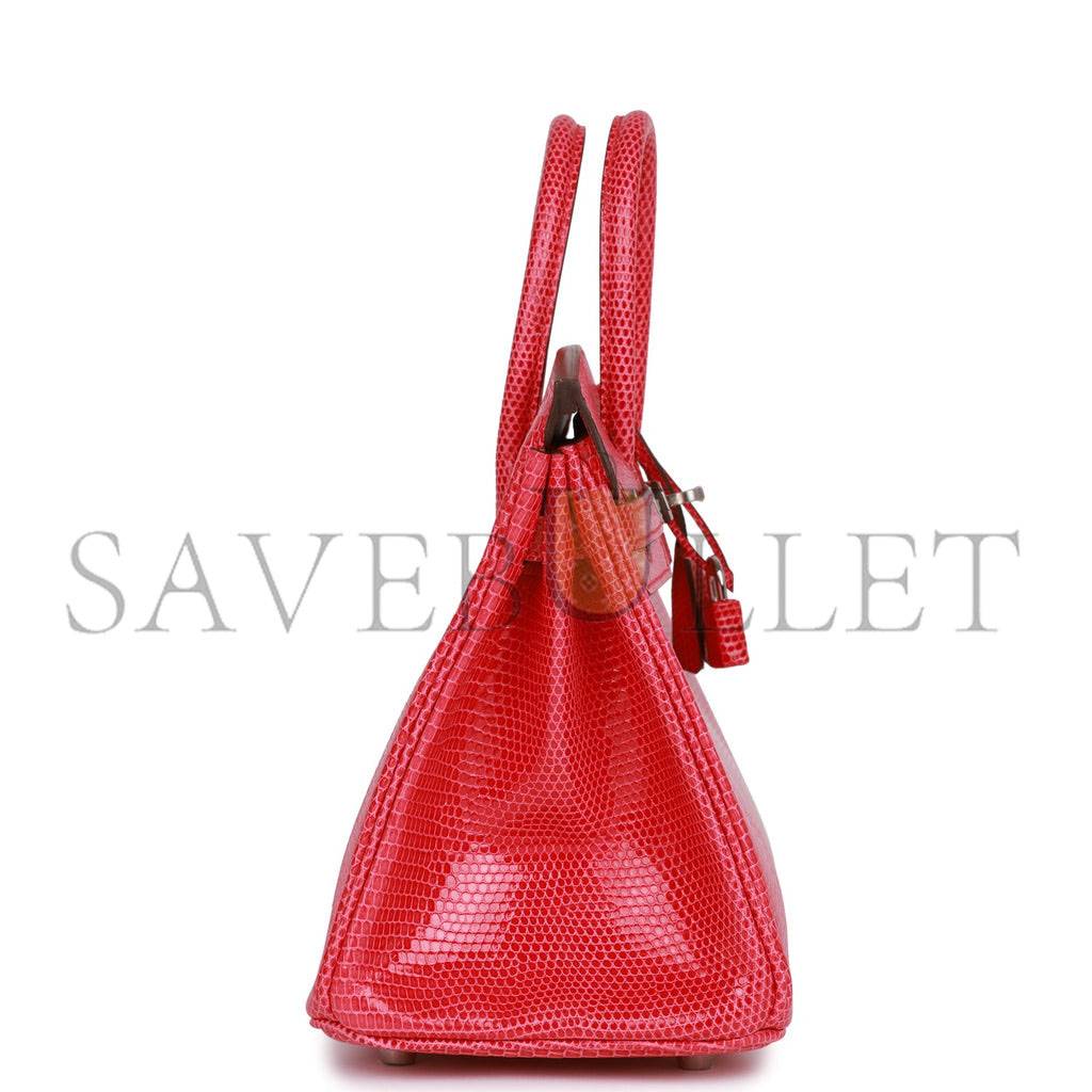 H**mes birkin 25 rose extreme lizard  palladium hardware (25*19*12cm)