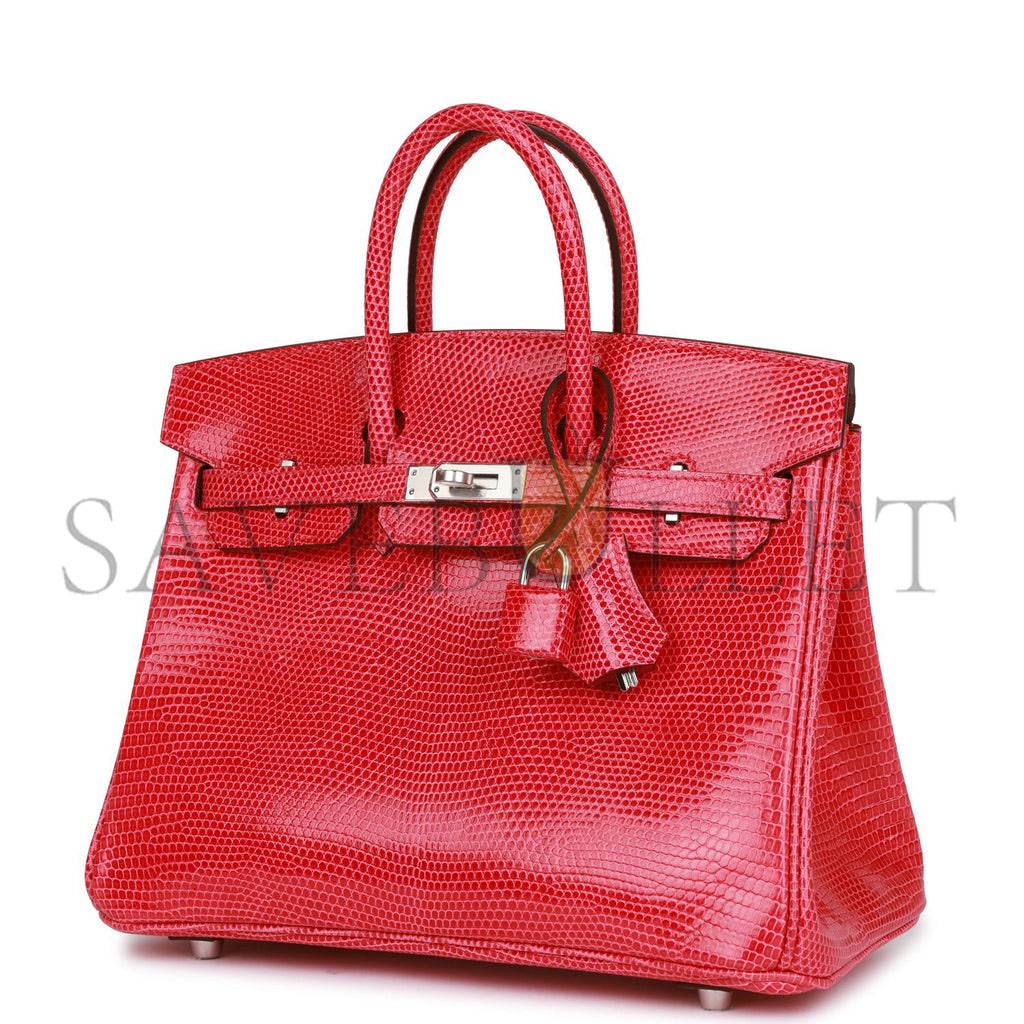 H**mes birkin 25 rose extreme lizard  palladium hardware (25*19*12cm)