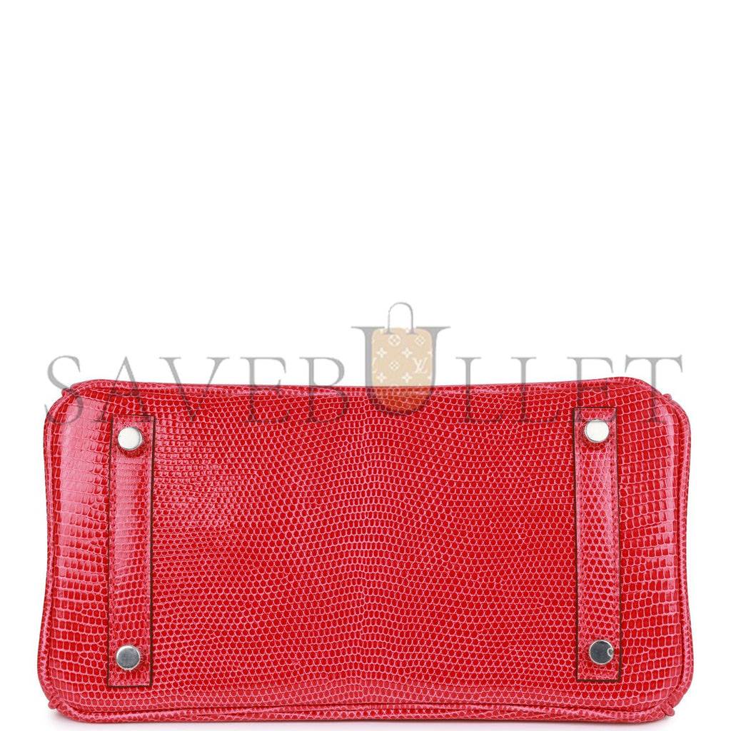 H**mes birkin 25 rose extreme lizard  palladium hardware (25*19*12cm)