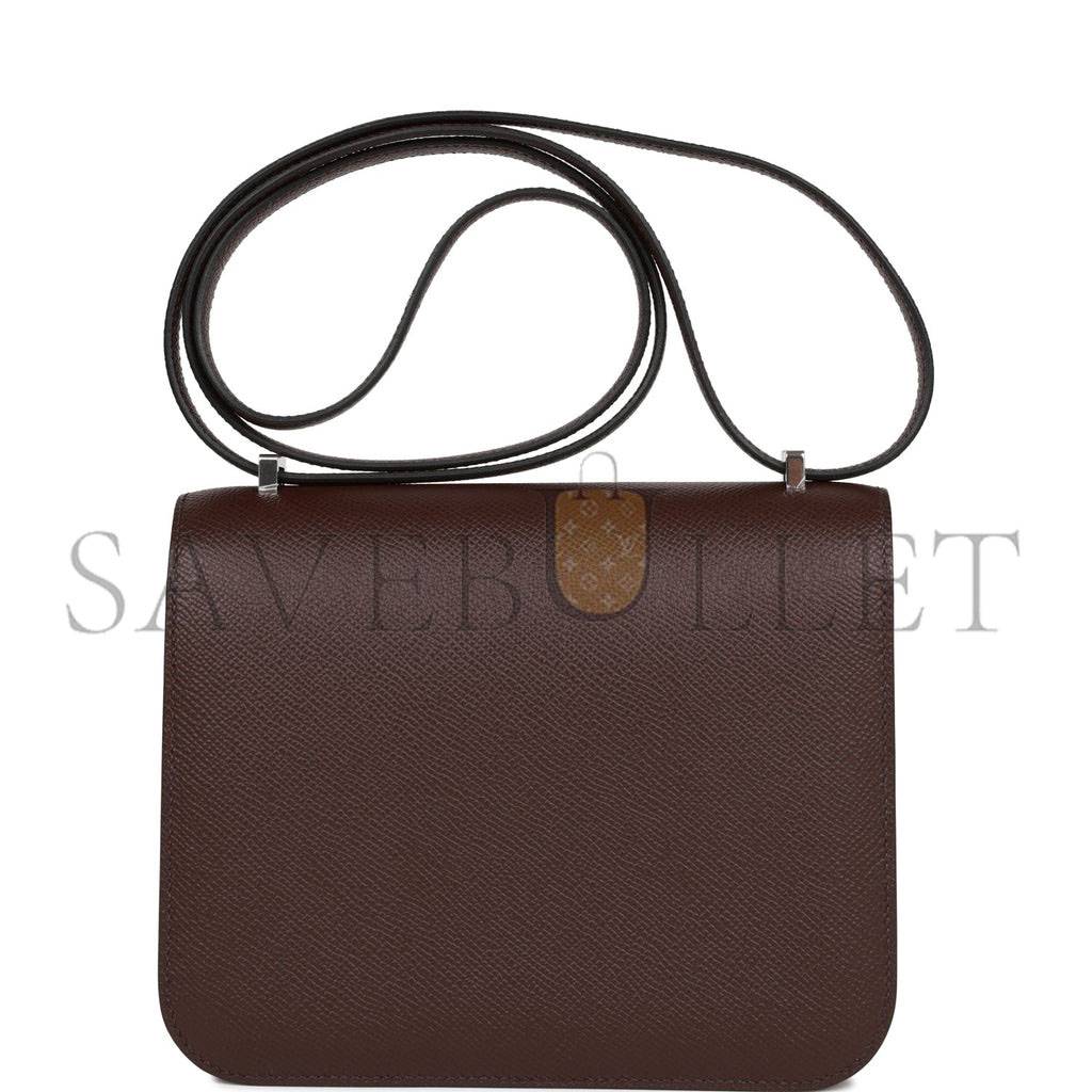 H**mes constance 18 rouge sellier epsom palladium hardware 39835891728478 (18cm)