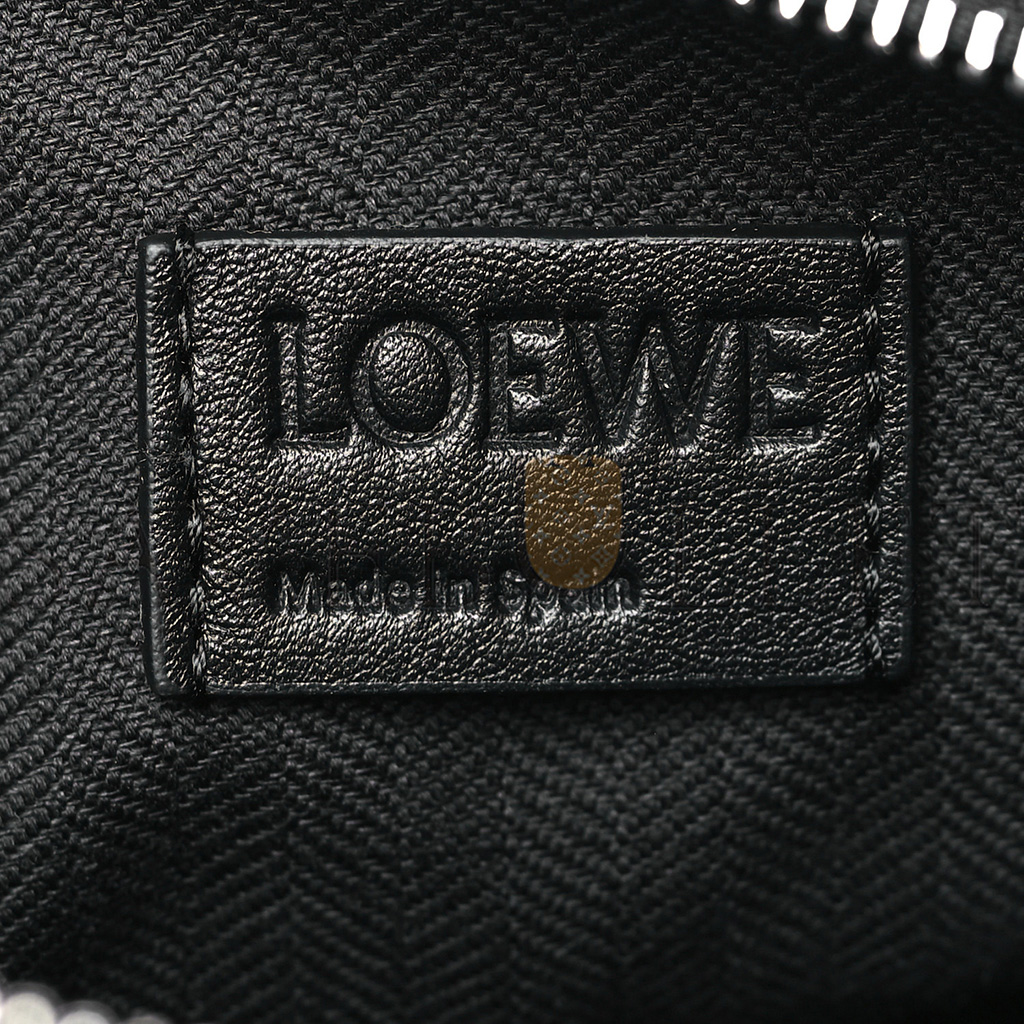 loewe S*pple smooth calfskin jacquard small cubi bag black (23*21*11cm)