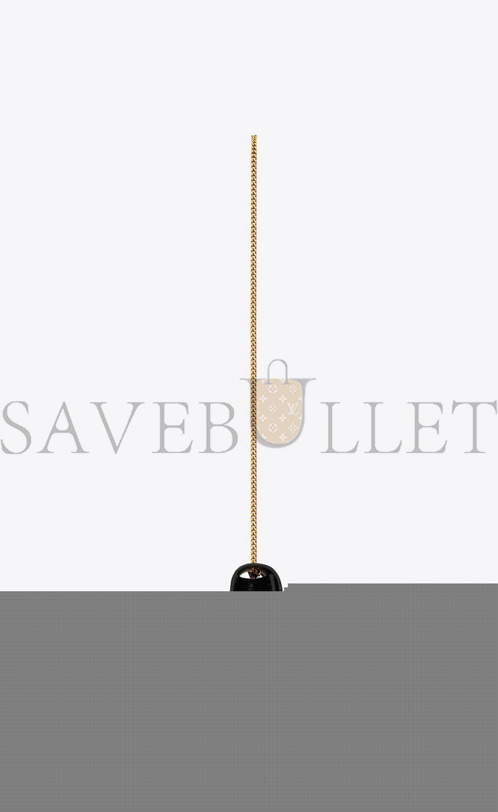 YSL KATE MEDIUM CHAIN BAG WITH TASSEL IN SHINY CROCODILE-EMBOSSED LEATHER 354119AAAY14083 (24*14.5*5.5cm)
