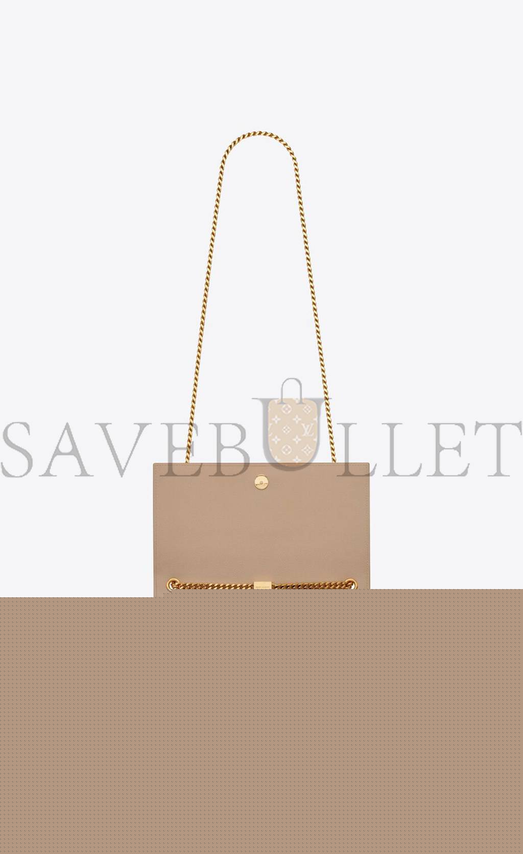 YSL KATE MEDIUM CHAIN BAG IN GRAIN DE POUDRE EMBOSSED LEATHER 364021BOW0J2721 (24*14.5*5.5cm)