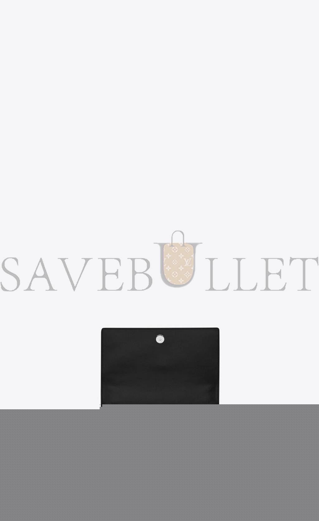 YSL SUNSET MEDIUM CHAIN BAG IN SMOOTH LEATHER 442906D420N1000 (22*16*6.5cm)