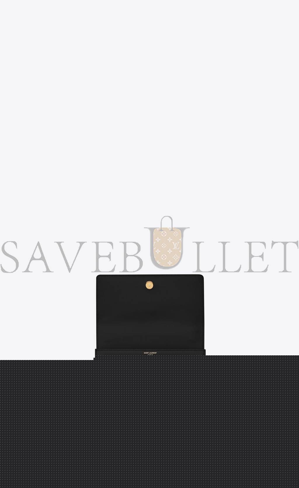 YSL SUNSET MEDIUM CHAIN BAG IN SMOOTH LEATHER 442906D420W1000 (22*16*6.5cm)
