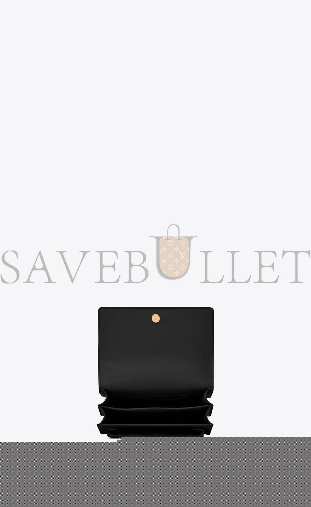 YSL SUNSET MEDIUM CHAIN BAG IN SMOOTH LEATHER 442906D420W1000 (22*16*6.5cm)
