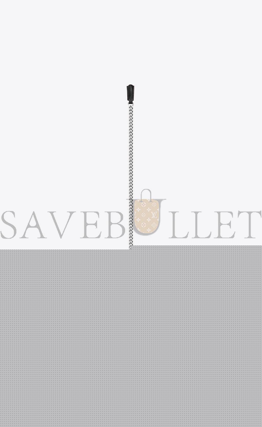 YSL SUNSET MEDIUM CHAIN GAB IN CROCODILE-EMBOSSED SHINY LEATHER 442906DND0N1000 (22*16*6.5cm)