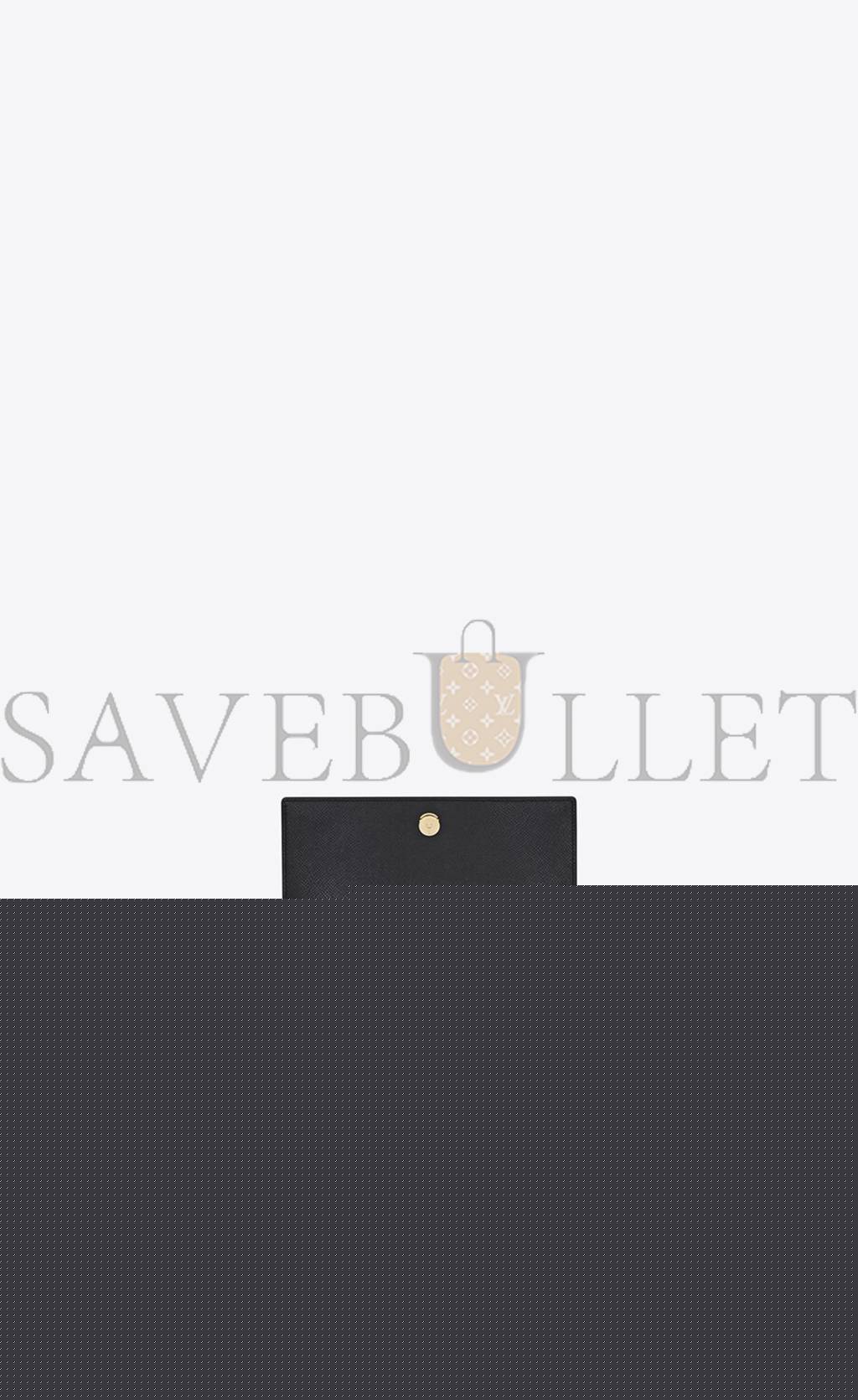 YSL SUNSET MEDIUM CHAIN BAG IN COATED BARK LEATHER 442906H3Z0W1000 (22*16*6.5cm)