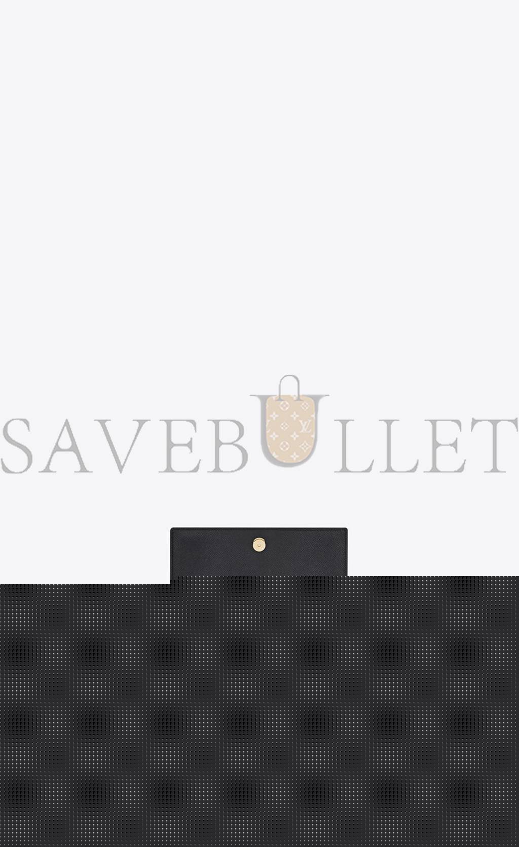 YSL SUNSET MEDIUM CHAIN BAG IN COATED BARK LEATHER 442906H3Z0W1000 (22*16*6.5cm)