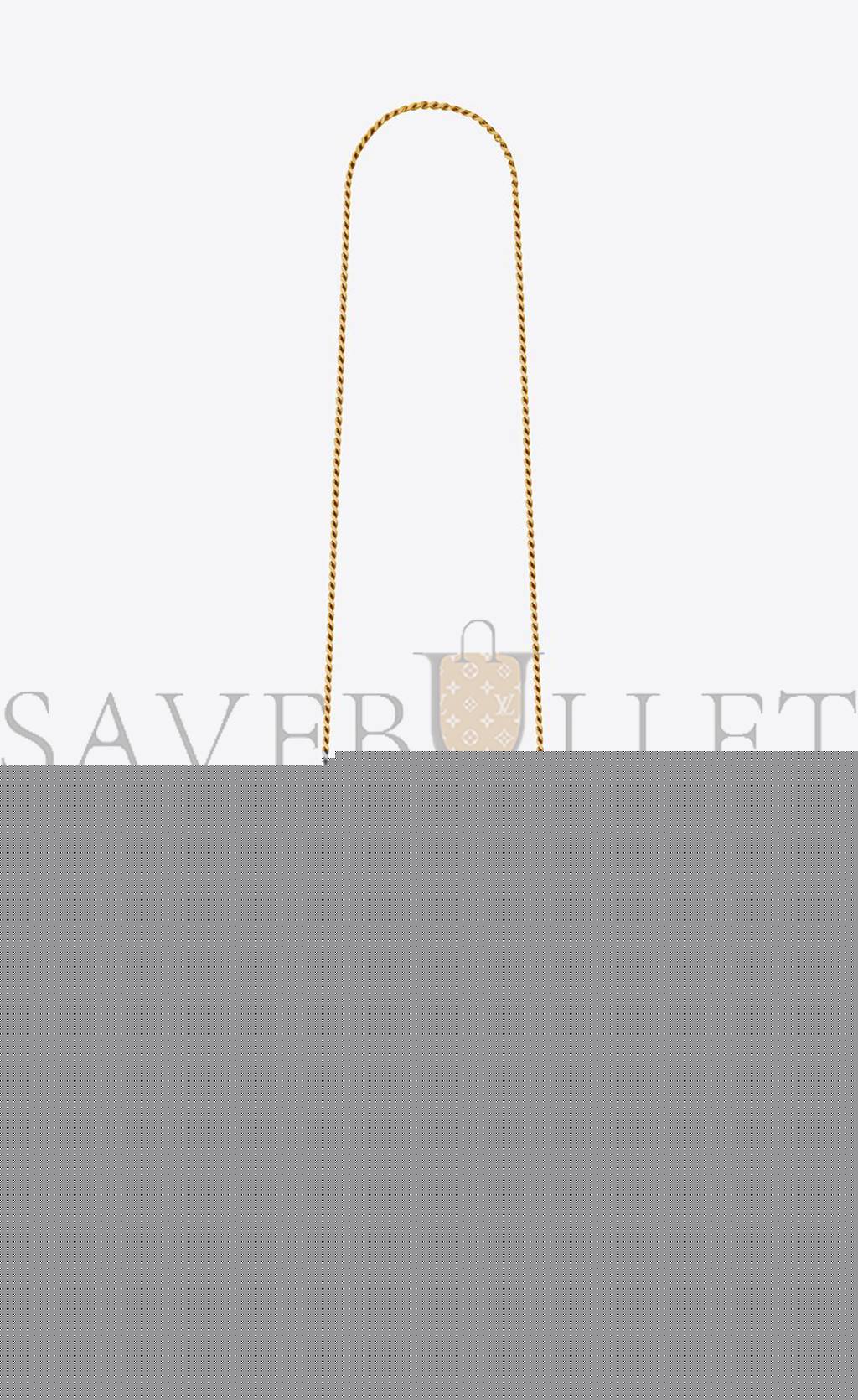 YSL KATE SMALL CHAIN BAG IN GRAIN DE POUDRE EMBOSSED LEATHER 469390BOW012721 (20*12.5*5cm)