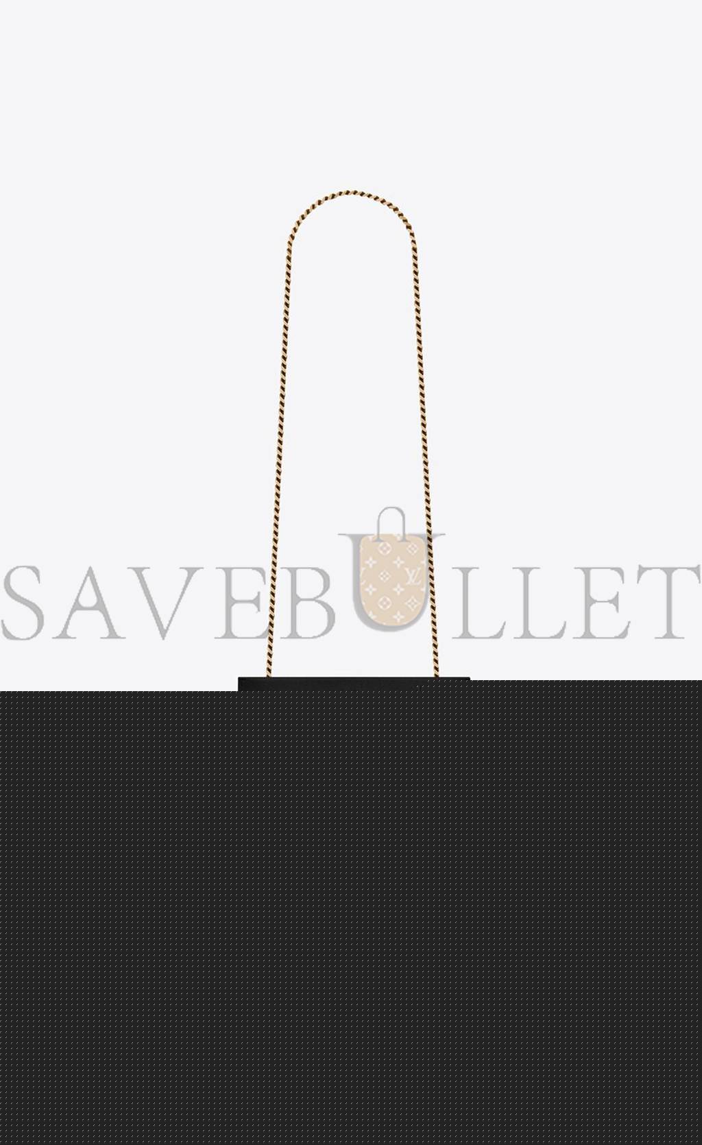 YSL KATE SMALL CHAIN BAG WITH TASSEL IN GRAIN DE POUDRE EMBOSSED LEATHER 474366BOW0J1000 (20*12.5*5cm)