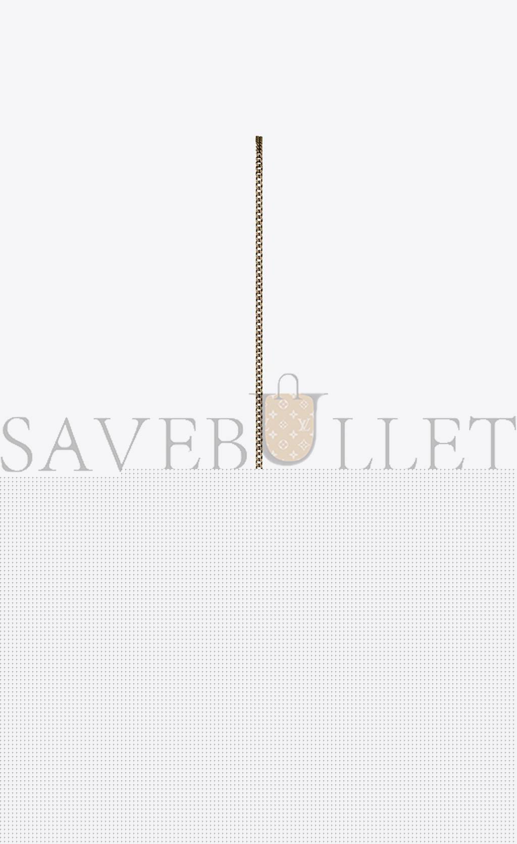 YSL KATE SMALL CHAIN BAG WITH TASSEL IN CROCODILE-EMBOSSED SHINY LEATHER 474366DND0J1000 (20*12.5*5cm)