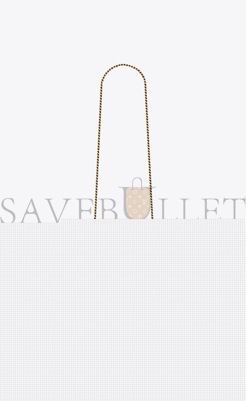 YSL KATE SMALL CHAIN BAG WITH TASSEL IN CROCODILE-EMBOSSED SHINY LEATHER 474366DND0J9207 (20*12.5*5cm)