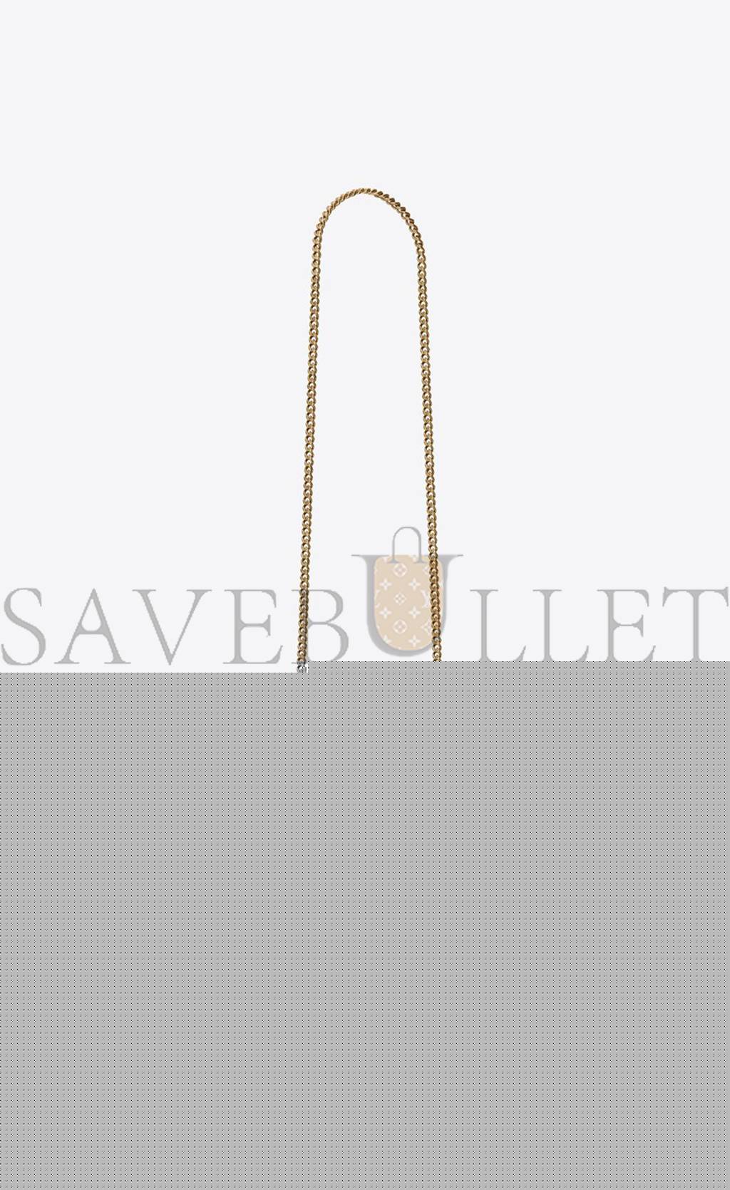 YSL KATE SMALL CHAIN BAG WITH TASSEL IN CROCODILE-EMBOSSED SHINY LEATHER 474366DND0J9207 (20*12.5*5cm)
