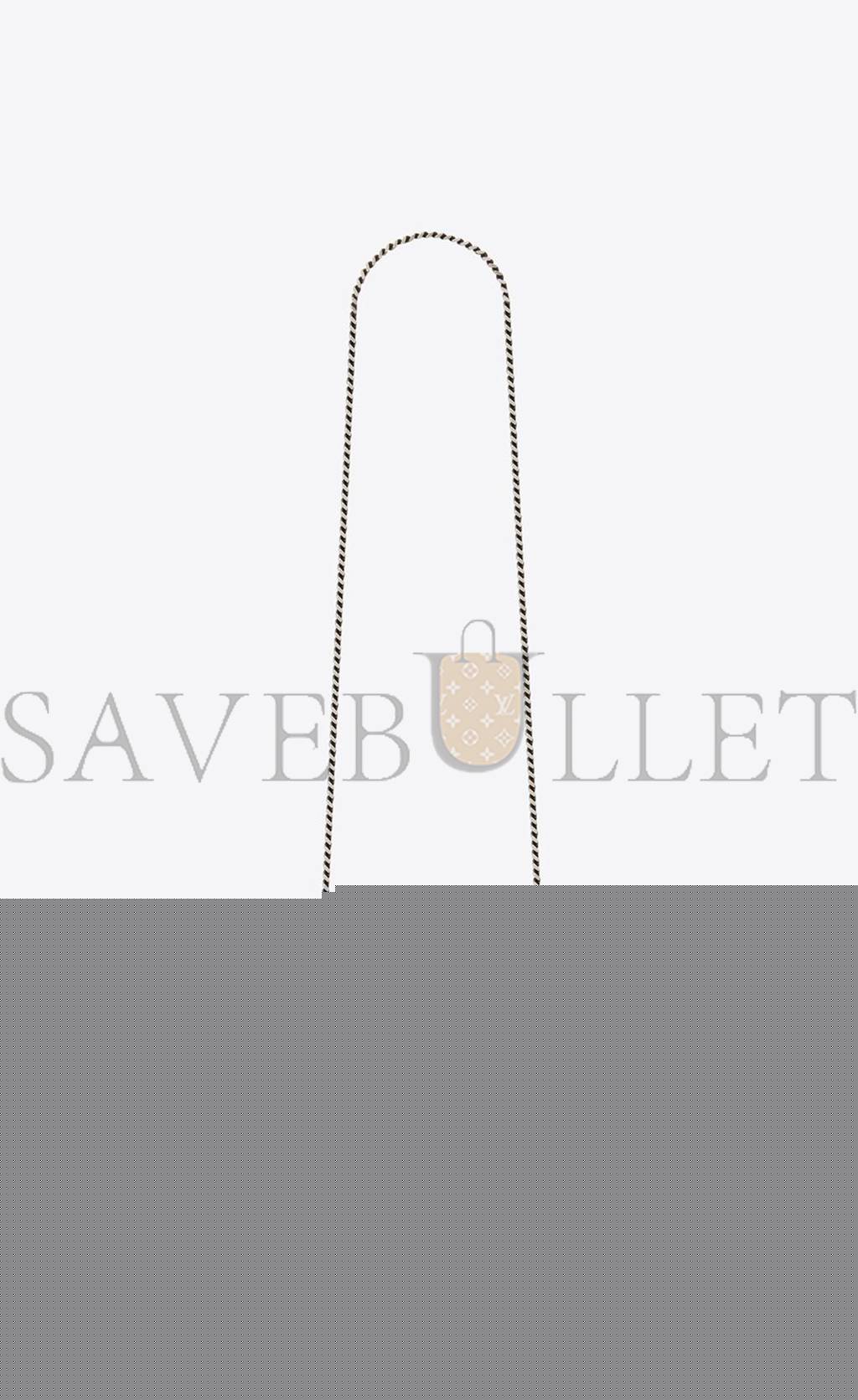 YSL KATE SMALL CHAIN BAG WITH TASSEL IN CROCODILE-EMBOSSED SHINY LEATHER 474366DND0N1000 (20*12.5*5cm)
