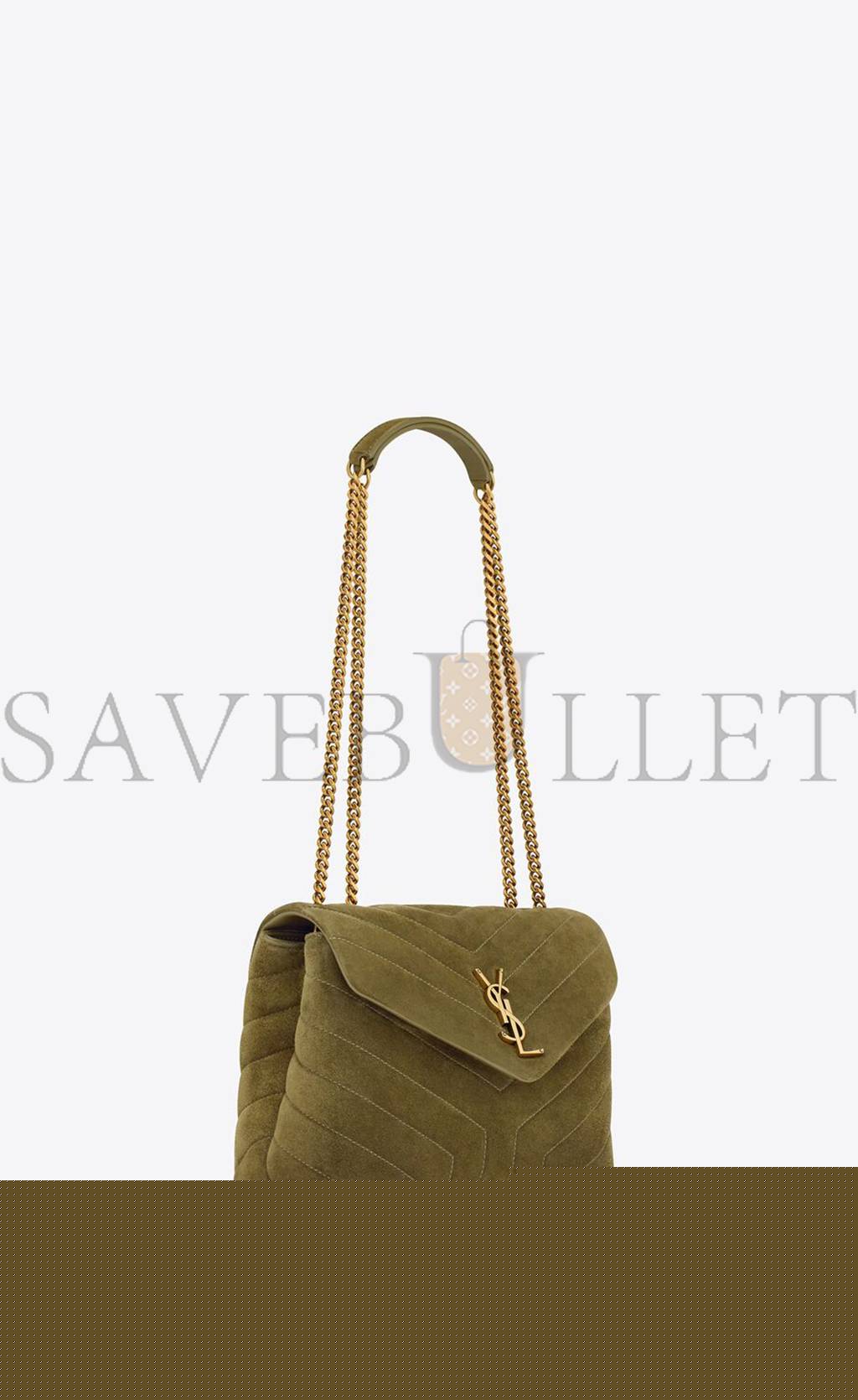 YSL LOULOU SMALL IN QUILTED &QUOT;Y&QUOT; SUEDE 4946991U8673206 (23*17*9cm)