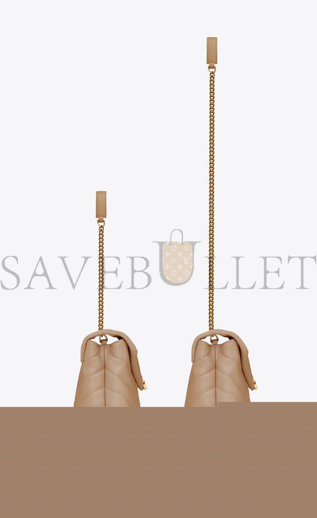 YSL LOULOU SMALL CHAIN BAG IN QUILTED LEATHER 494699DV7272721 (23*17*9cm)