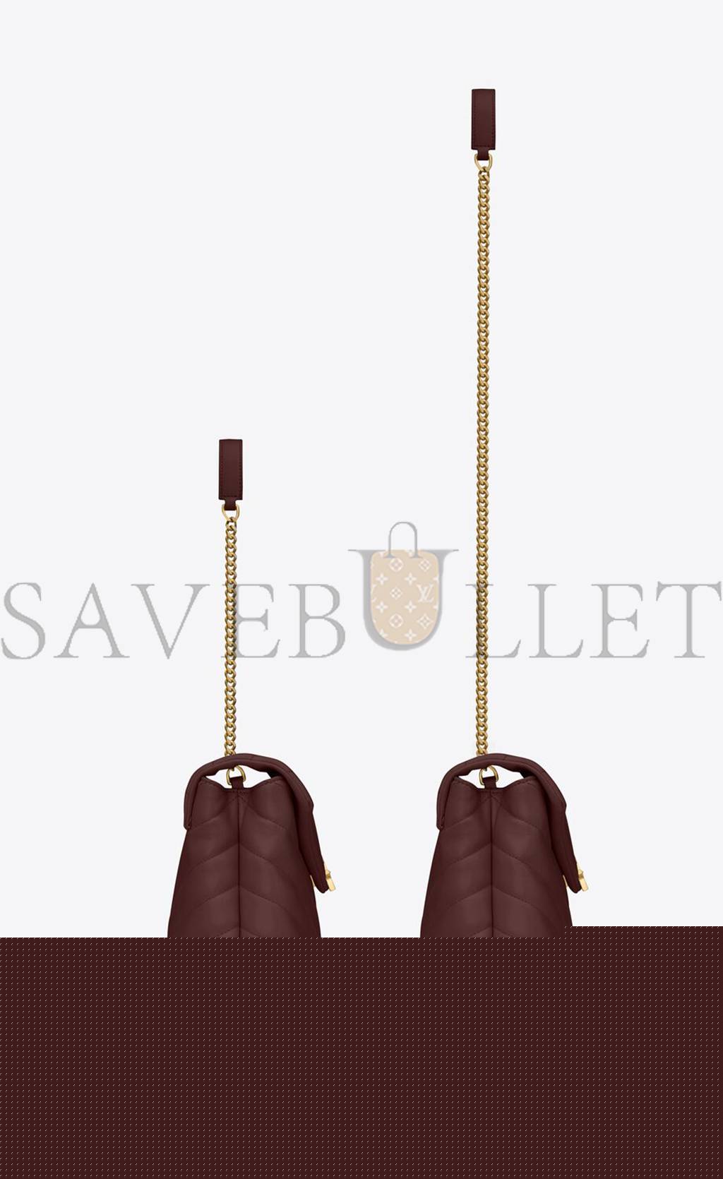 YSL LOULOU SMALL CHAIN BAG IN QUILTED &QUOT;Y&QUOT; LEATHER 494699DV7276475 (23*17*9cm)