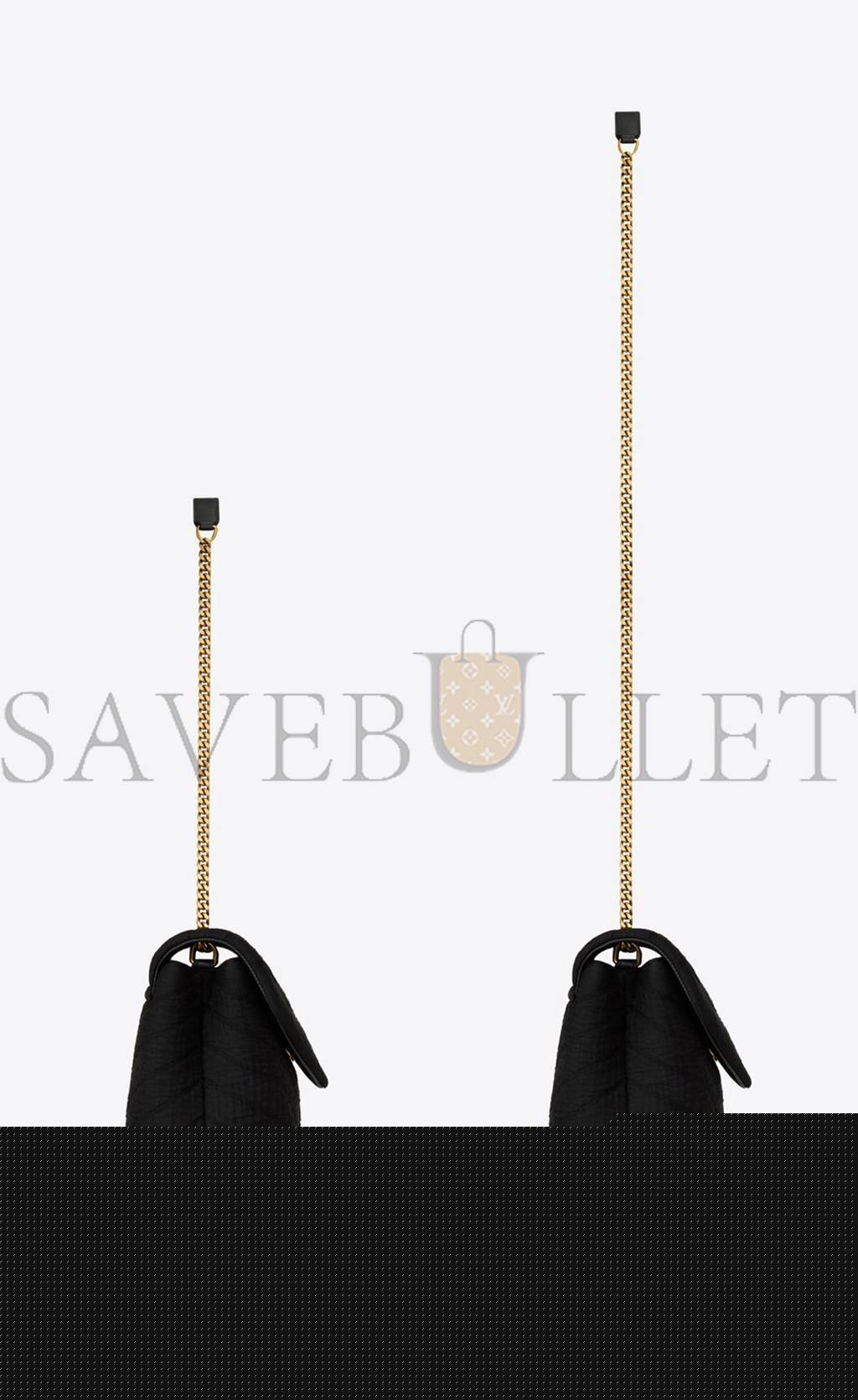 YSL LOULOU SMALL IN QUILTED &QUOT;Y&QUOT; COTTON 494699FABQ91000 (23*17*9cm)