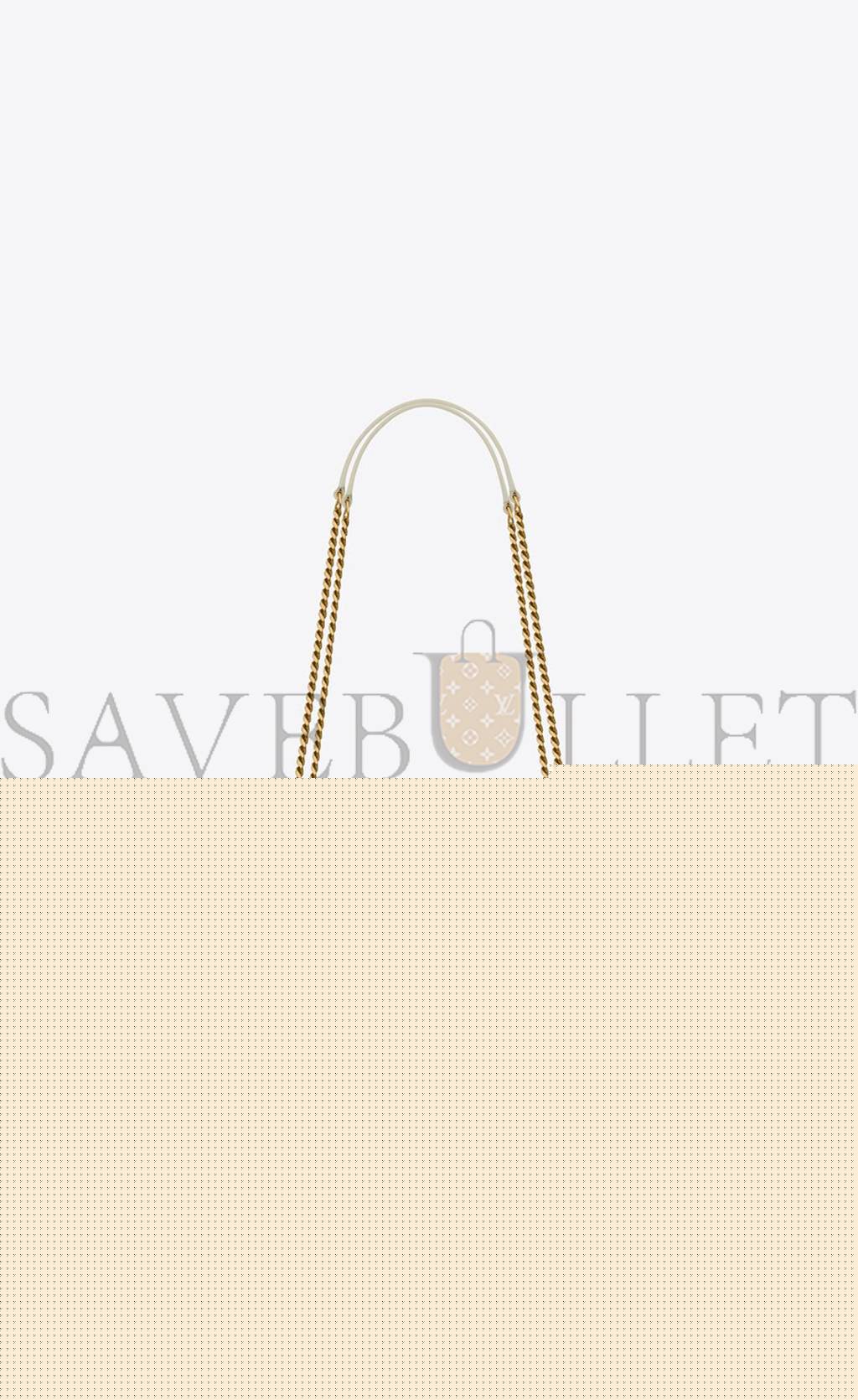 YSL LOULOU SMALL IN QUILTED &QUOT;Y&QUOT; COTTON 494699FABQ99133 (23*17*9cm)