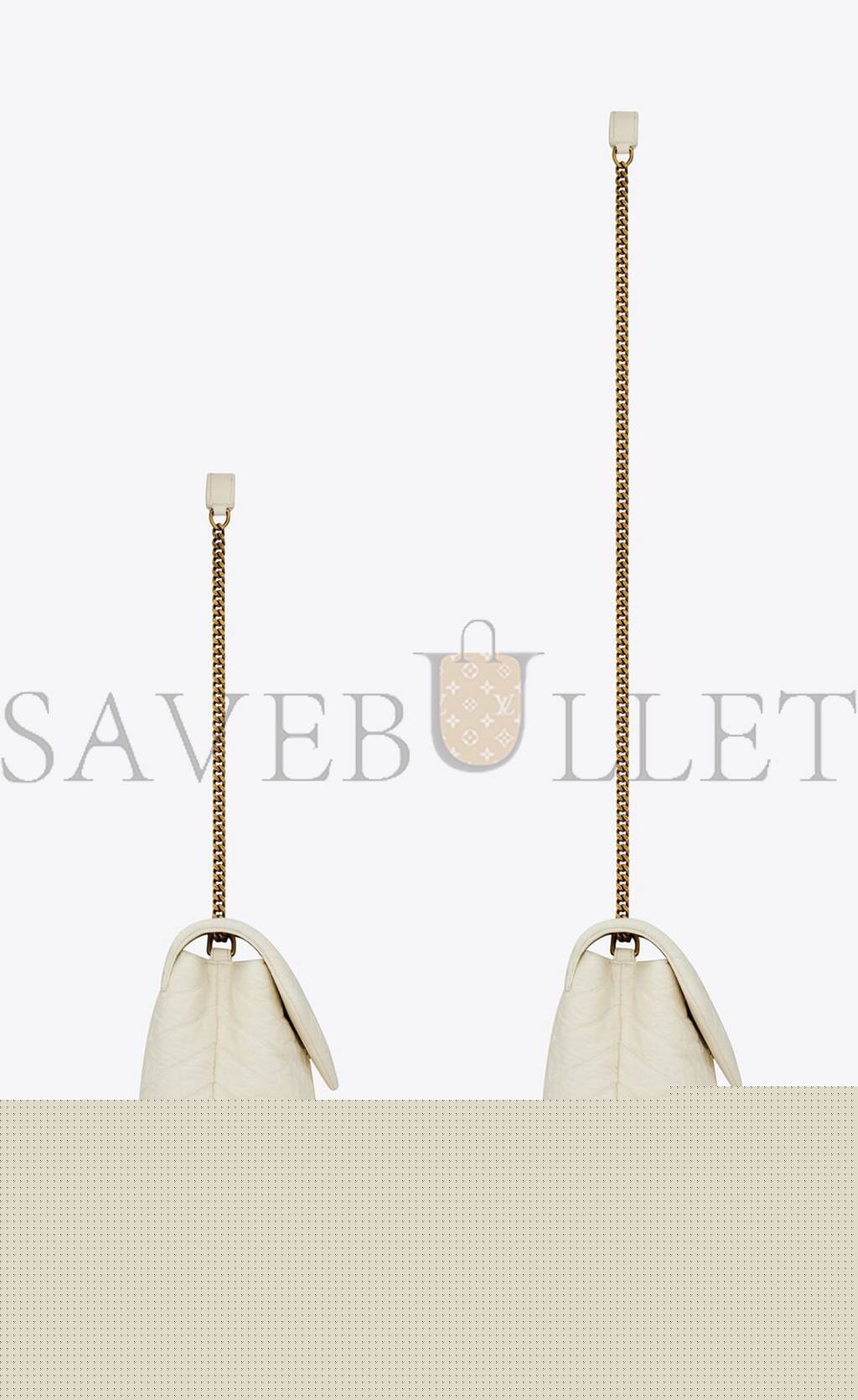 YSL LOULOU SMALL IN QUILTED &QUOT;Y&QUOT; COTTON 494699FABQ99133 (23*17*9cm)