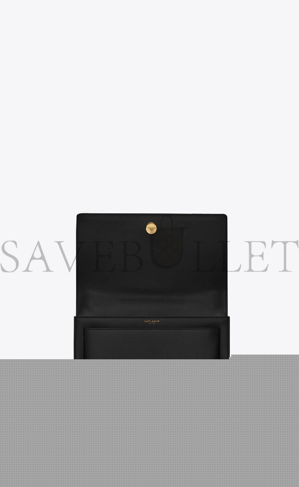YSL SUNSET LARGE CHAIN BAG IN SMOOTH LEATHER 498779D420W1000 (27*18*8cm)