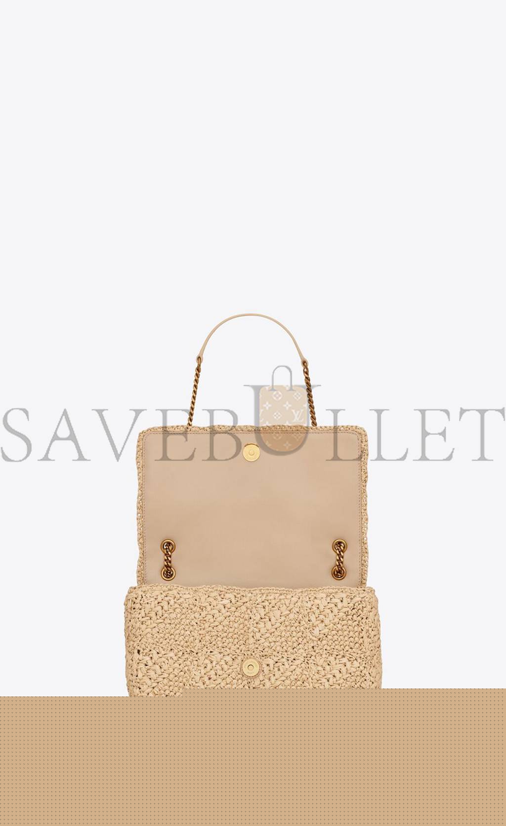 YSL JAMIE MEDIUM CHAIN BAG IN RAFFIA 515821GAAAT2087 (25*15*7.5cm)