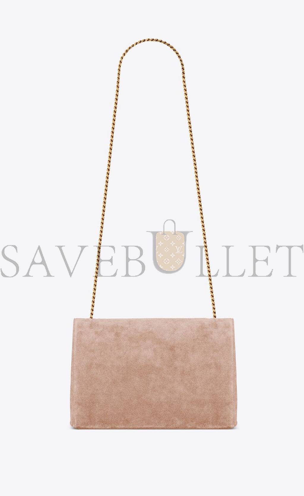 ysl kate medium S*pplereversible chain bag in shiny leather and suede 5538040ud7w2738 (28.5*20*6cm)