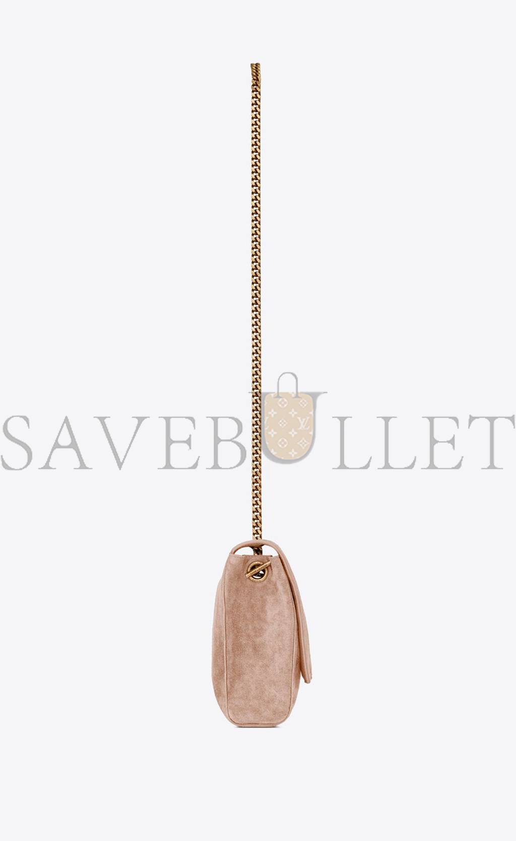 ysl kate medium S*pplereversible chain bag in shiny leather and suede 5538040ud7w2738 (28.5*20*6cm)