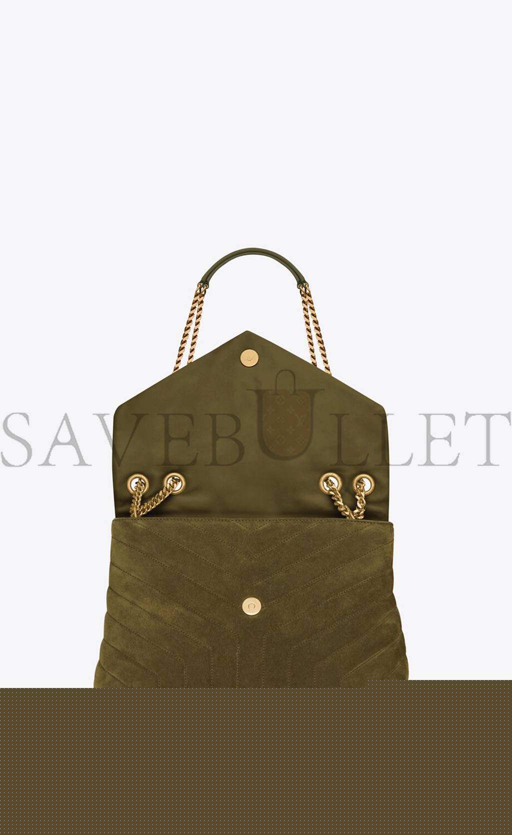 YSL LOULOU MEDIUM IN QUILTED SUEDE 5749461U8673206 (32*22*12cm)
