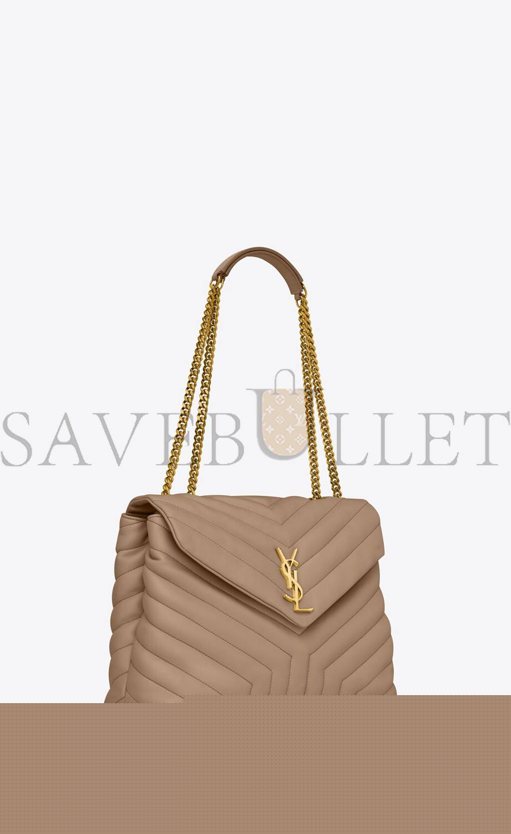 YSL LOULOU MEDIUM CHAIN BAG IN QUILTED LEATHER 574946DV7272826 (32*22*12cm)