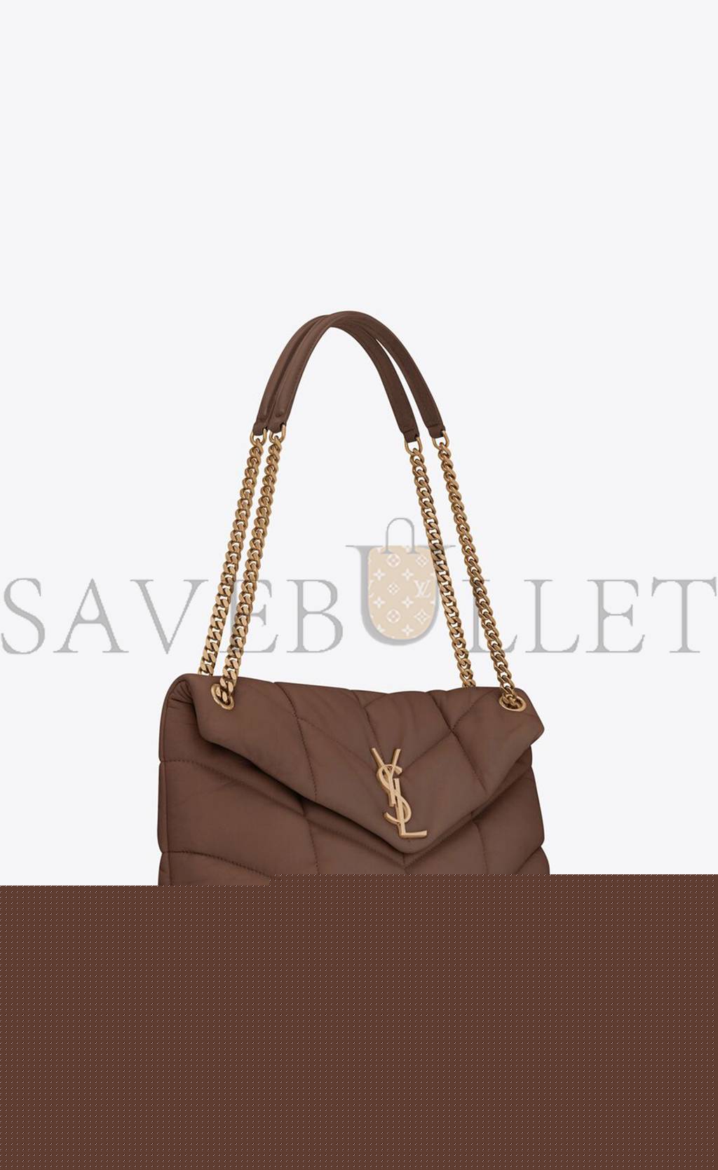 YSL PUFFER MEDIUM CHAIN BAG IN QUILTED LAMBSKIN 5774751EL072851 (35*23*13.5cm)